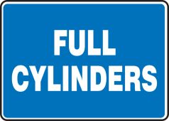 Safety Sign: Full Cylinders