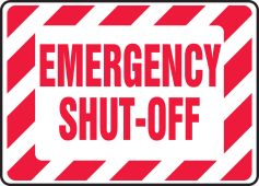 Safety Sign: Emergency Shut Off