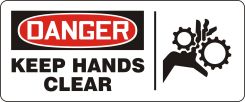 OSHA Danger Safety Sign: Keep Hands Clear