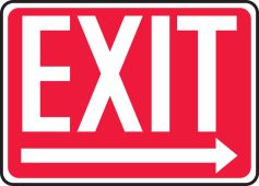 Safety Sign: Exit (right)