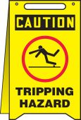 OSHA Caution Fold-Ups® Safety Sign: Tripping Hazard
