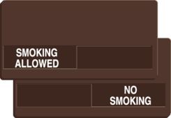 Dura-Shield™ Slide Sign: Smoking Allowed/No Smoking