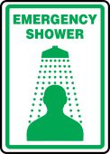 Safety Sign: Emergency Shower (Graphic)