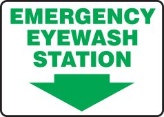 Safety Sign: Emergency Eyewash Station