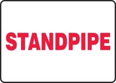 Fire Safety Sign: Standpipe