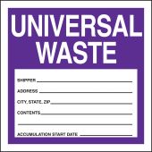 Safety Label: Universal Waste