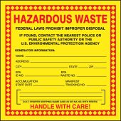Safety Labels: Hazardous Waste