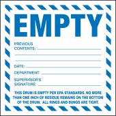Safety Labels: Empty (Hazardous Waste)