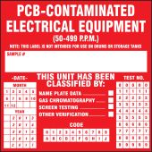 PCB Labels: PCB-Contaminated Electrical Equipment