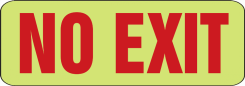 Safety Sign: No Exit