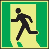 IMO Evacuation & First Aid Sign: Exit Left