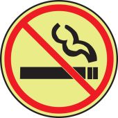 Glow-In-The-Dark Safety Sign: No Smoking