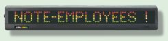 Electronic Moving Message Display: One-Line Format