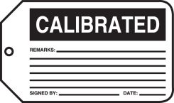 Safety Tag: Calibrated