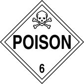 DOT Placard: Hazard Class 6 - Poison