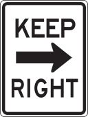 Lane Guidance Sign: Keep Right