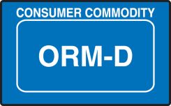 ORM Shipping Label: Consumer Commodity