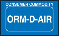 ORM-D-AIR Shipping Labels: Consumer Commodity