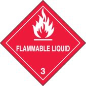 DOT Shipping Labels: Hazard Class 3: Flammable Liquid