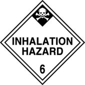 DOT Shipping Labels: Hazard Class 6: Inhalation Hazard
