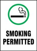 Safety Sign: Smoking Permitted