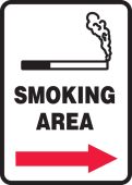 Safety Sign: Smoking Area