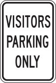 Parking Sign: Visitor Parking Only