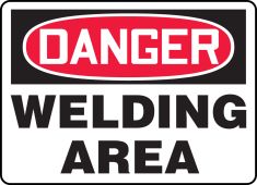 OSHA Danger Safety Sign: Welding Area