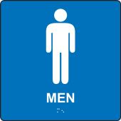 ADA Braille Tactile Sign: Men