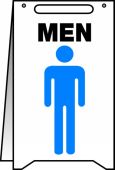 Fold-Ups® Safety Sign: Men (w/graphic)