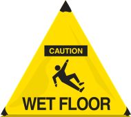 OSHA Caution Handy Cone™ Floor Signs: Wet Floors