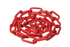 Red Powder-Coated Steel Chain