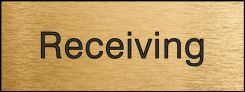 Engraved Accu-Ply™ Sign: Receiving