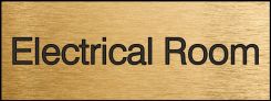 Engraved Accu-Ply™ Facility Sign: Electrical Room