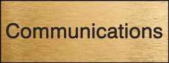 Engraved Accu-Ply™ Sign: Communications