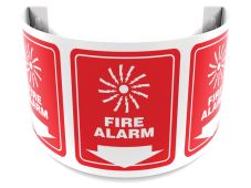 180D Projection™ Safety Sign: Fire Alarm (Graphic And Down Arrow)