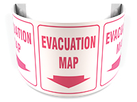 180D Projection™ Sign: Evacuation Map