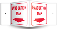Projection™ Sign: Evacuation Map
