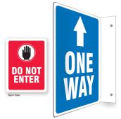 90D Projection™ Sign: One Way / Do Not Enter