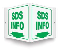 Projection™ Safety Sign: SDS (green on white)