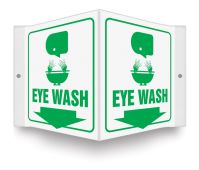 Projection™ Safety Sign: Eye Wash