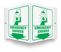 Projection™ Safety Sign: Emergency Shower