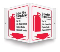 Projection™ Sign: To Use Fire Extinguisher
