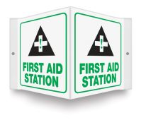 Projection™ Sign: First Aid Station
