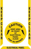 Slip-Gard™ Floor Marking Kit: Keep Clear - Electrical Panel 36 inches