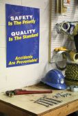 Safety Posters: Safety Is The Priority - Quality Is The Standard - Accidents Are Preventable
