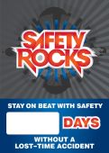 Digi-Day® Magnetic Faces: Safety Rocks - Stay On Beat With Safety - _ Days Without A Lost Time Accident