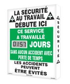 Digi-Day® Lite Electronic Scoreboard: Ce Service A Travaille ___ Jours Sans Aucun Accident Avec Perte De Temps