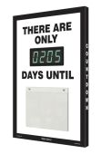 Countdown Digi-Day® Electronic Scoreboards: There Are Only _ Days Until (Black Trim)