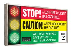 Semi-Custom Signal Digi-Day® Electronic Scoreboards: We Have Worked _ Days Without A Lost Time Accident
